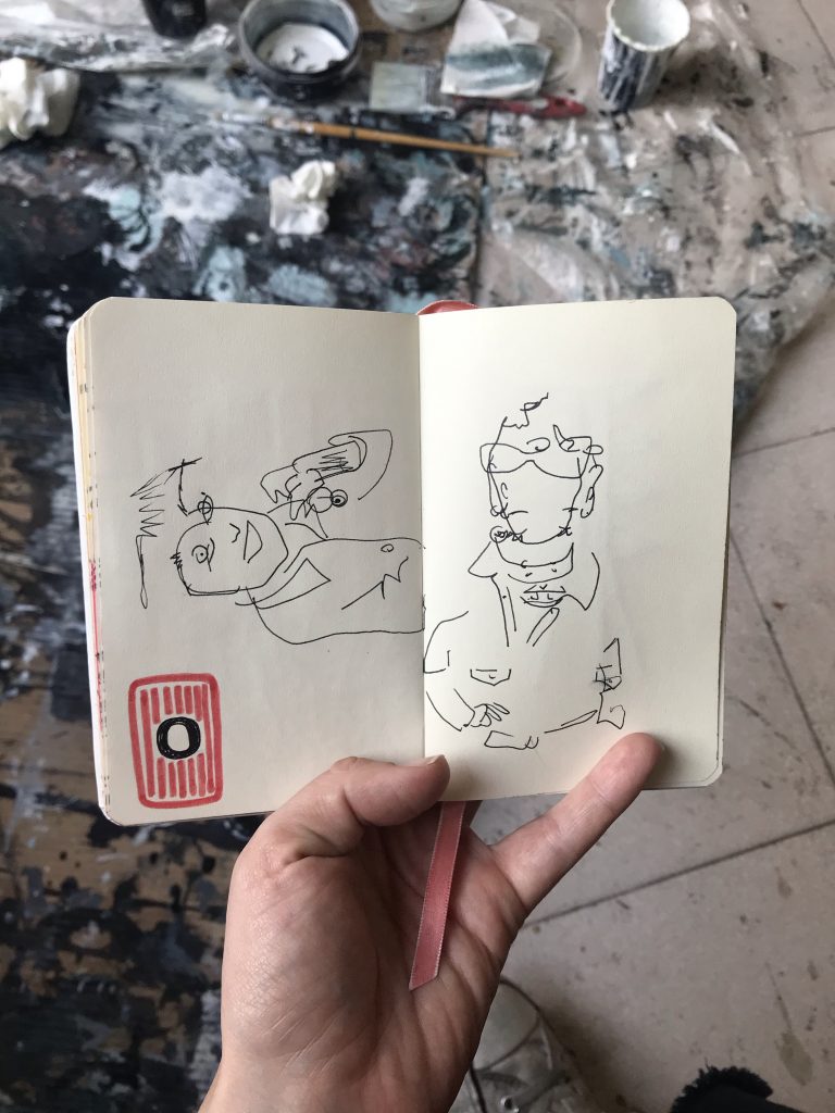 dibujar sin mirar la hoja